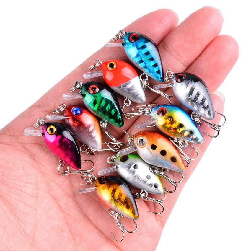 Fishing Lure Crankbait - 釣りルアー小型ミノーミニウォブル 3 センチメートル 1.5 グラムマイクロフィッシュクランク餌人工ルアースイムベイト 1