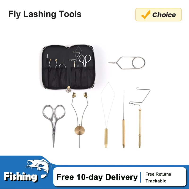 Fishing Lure Kit - ステンレス鋼のフライフィッシングツール,スキット,ホイップポリッシャー,ボビンホルダー,ボディツール