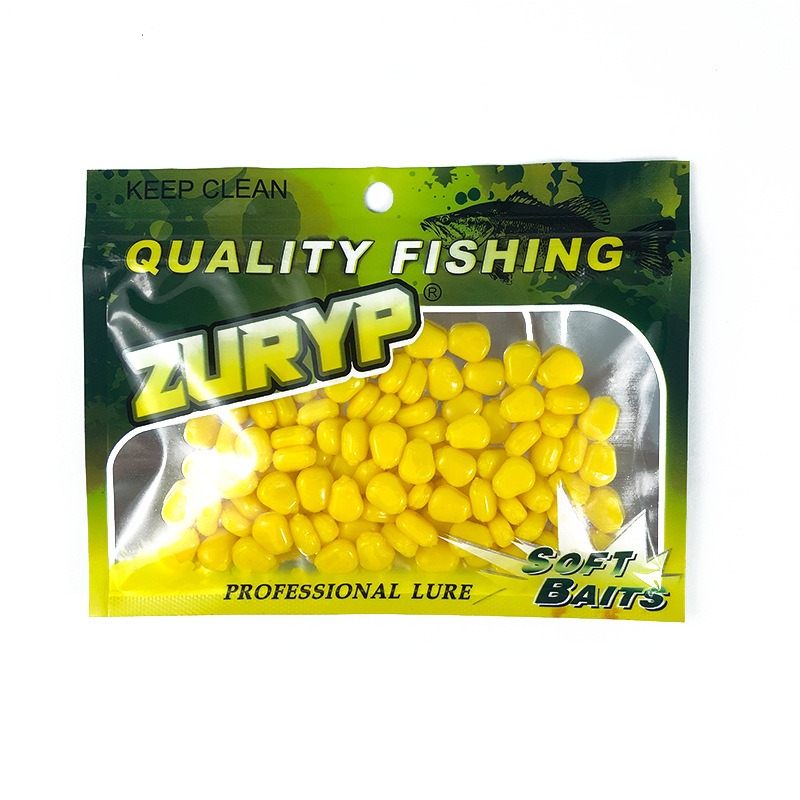 Fishing Lure Topwater - 100 個シリコーントウモロコシの香りソフト餌フローティングウォータートウモロコシ鯉釣りルアー人工ゴム餌のクリームの香り
