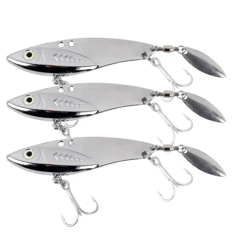 Fishing Lure Blade Bait - 5g-30g 亜鉛合金製メタルVIBルアー ロングキャスト シンキングブレードベイト 淡水・海水用釣り具