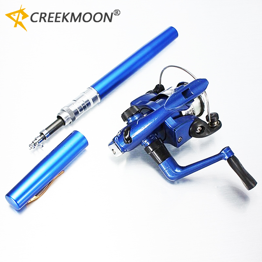 Penn Reel Fierce - ペン型釣り竿とリールコンボ、スピニングリール、トラベルロッドセット、1Mミニポケットアイスロッド（リール付き）、フライフィッシング、海水釣り用