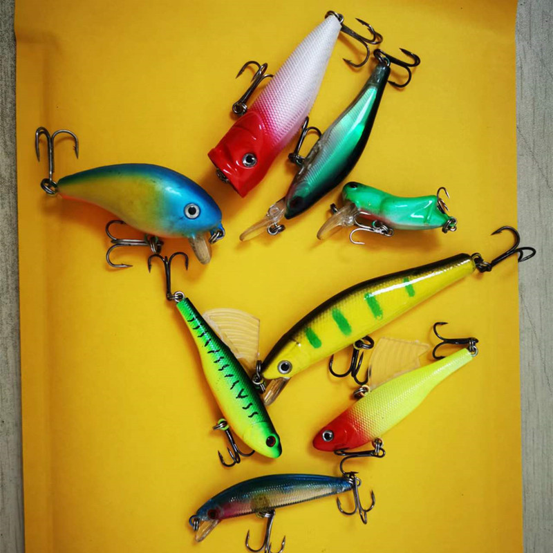釣り用人工餌,ハードベイト,ビブ,ペンシル,ポッパー,クラン - Fishing Lure Crankbait のレビューと価格