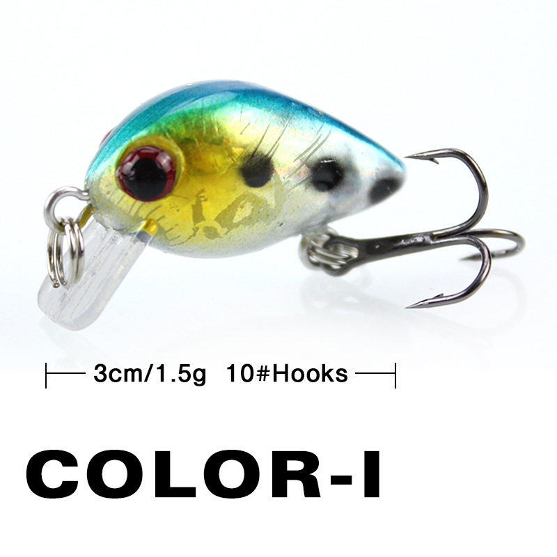 釣りルアー小型ミノーミニウォブル 3 センチメートル 1.5 - Fishing Lure Crankbait のレビューと価格