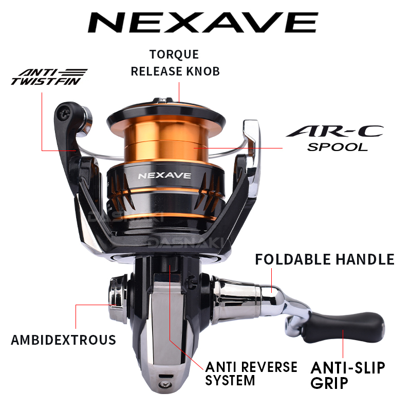 シマノ 2026 NEXAVE スピニングリール 超軽量釣り - Daiwa Reel Bg のレビューと価格