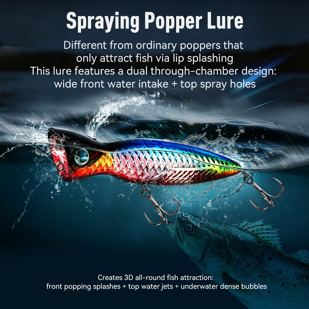 キングダム・バスタオール・ポッパー・ルアー 95mm 16g - Fishing Lure Topwater のレビューと価格