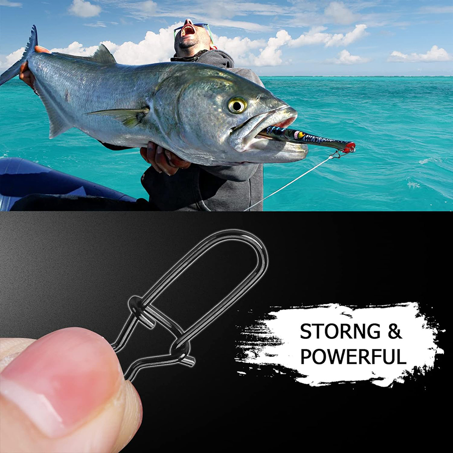 50 個クランクベイトスナップステンレス鋼デュオロックルアー - Fishing Lure Making Kit のレビューと価格