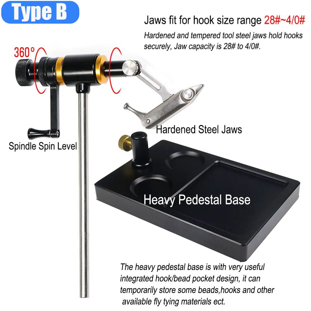 ウィフレオ 360 °   回転フライタイイングバイス釣りハ - Fishing Lure Spinner のレビューと価格